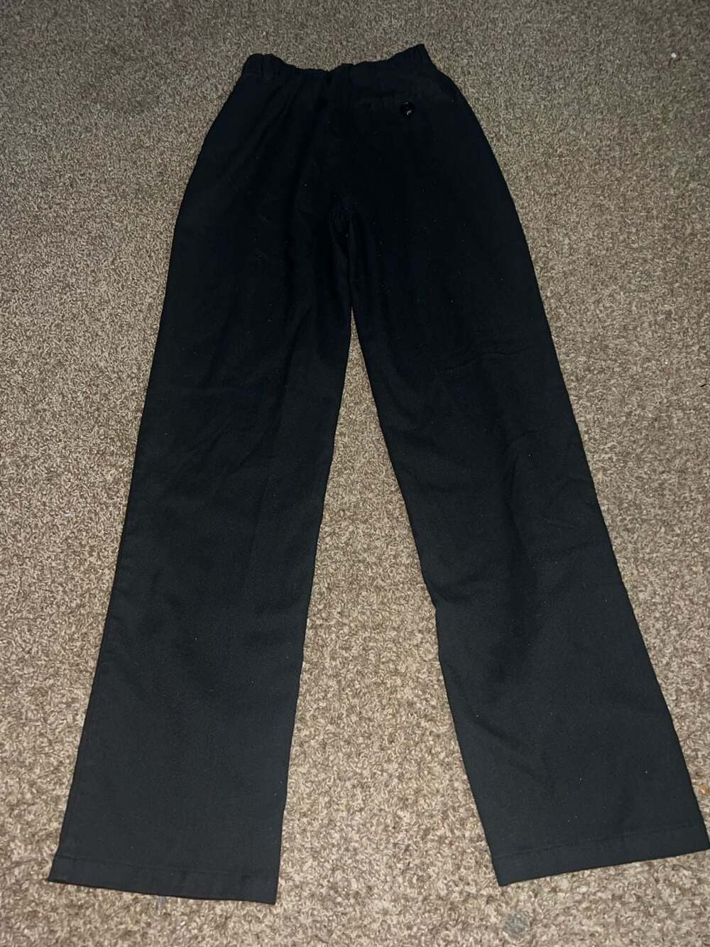 Aeropostale Black High Waisted Straight Leg Trousers
